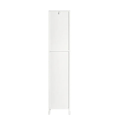 Bathroom Tall Cabinet with Shelves & Drawers, Slim MDF Storage Unit