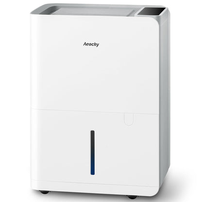 25L Smart Compressor Dehumidifier for Home with Drain Hose & Quiet Operation White