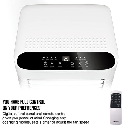 9000 BTU Portable Air Conditioner with Fan, Dehumidifier & Timer Function