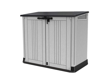 Outdoor Garden Storage Box Shed with Lift-Up Lid & Front Doors, 880L Capacity