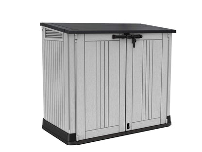 Outdoor Garden Storage Box Shed with Lift-Up Lid & Front Doors, 880L Capacity